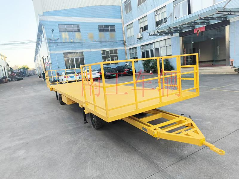 10吨移动拖车底盘 全挂式江南网页版页面登录_江南（中国） 带护栏